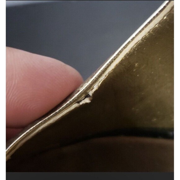 Giuseppe Zanotti Brown Embossed Leather Round Toe VICINI Pumps Heels Size 37.5 - Picture 9 of 12